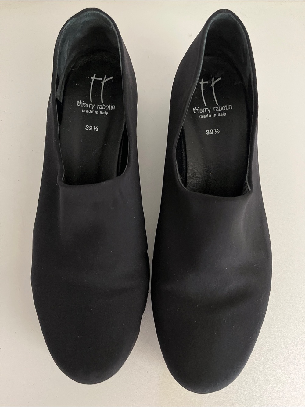 Thierry Rabotin Black Slip-On Mules
